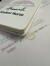 Load image into Gallery viewer, A6 Nursing/medical notebook. Pocket sized so ideal for placements. Nurse, midwife, doctor, medical staff
