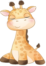 Load image into Gallery viewer, GOSH Animal Name Badge #hello my name is... GIRAFFE