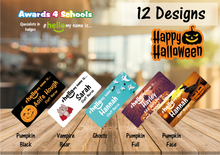 Load image into Gallery viewer, Halloween name badge # hello my name is...
