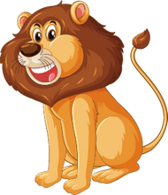 Load image into Gallery viewer, GOSH Animal Name Badge #hello my name is... LION