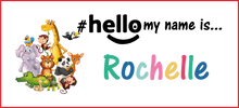 Load image into Gallery viewer, GOSH Animal Name Badge #hello my name is... SAFARI