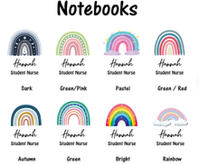 Load image into Gallery viewer, A6 Nursing/medical notebook. Pocket sized so ideal for placements. Nurse, midwife, doctor, medical staff