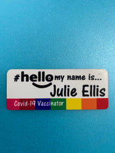 Load image into Gallery viewer, Rainbow Block designs # hello my name is...
