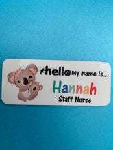 Load image into Gallery viewer, Animal Name Badge #hello my name is...