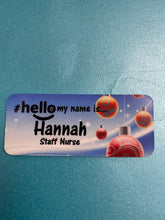 Load image into Gallery viewer, Christmas name badge # hello my name is...