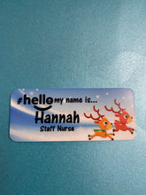 Load image into Gallery viewer, Christmas name badge # hello my name is...

