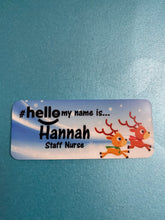 Load image into Gallery viewer, Christmas name badge # hello my name is...