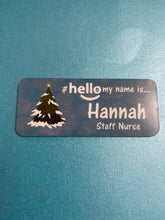 Load image into Gallery viewer, Christmas name badge # hello my name is...
