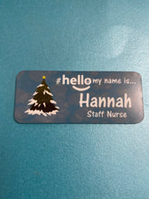 Load image into Gallery viewer, Christmas name badge # hello my name is...