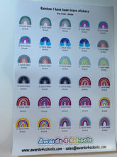 Load image into Gallery viewer, I was brave today stickers - Rainbow Design
