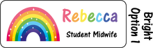 Load image into Gallery viewer, Rainbow name badge