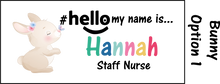Load image into Gallery viewer, Animal Name Badge #hello my name is...