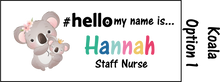 Load image into Gallery viewer, Animal Name Badge #hello my name is...
