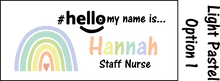 Load image into Gallery viewer, Rainbow name badges # hello my name is...