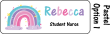Load image into Gallery viewer, Rainbow name badge