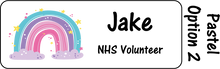 Load image into Gallery viewer, Rainbow name badge