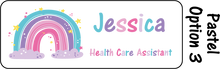 Load image into Gallery viewer, Rainbow name badge
