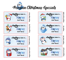 Load image into Gallery viewer, Christmas Penguin Collection # hello my name is...
