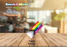 Load image into Gallery viewer, progress pride flag # hello my name is...
