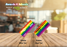 Load image into Gallery viewer, Full Rainbow Stripes # hello my name is ...
