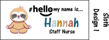 Load image into Gallery viewer, Animal Name Badge #hello my name is...