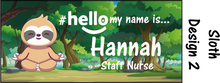 Load image into Gallery viewer, Animal Name Badge #hello my name is...
