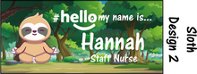 Load image into Gallery viewer, Animal Name Badge #hello my name is...