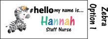 Load image into Gallery viewer, Animal Name Badge #hello my name is...