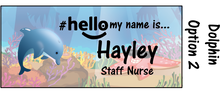 Load image into Gallery viewer, Animal Name Badge #hello my name is...
