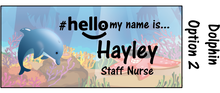 Load image into Gallery viewer, Animal Name Badge #hello my name is...