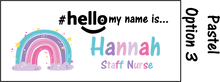 Load image into Gallery viewer, Rainbow name badges # hello my name is...