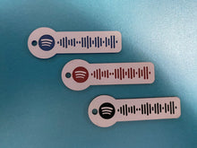 Load image into Gallery viewer, Spotify code keychain acrylic engraved
