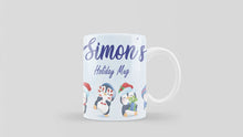Load image into Gallery viewer, Christmas Penguin Collection Name Badge and Mighty Mug COMBO
