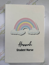 Load image into Gallery viewer, A5 Nursing/medical notebook. Pocket sized so ideal for placements. Nurse, midwife, doctor, medical staff
