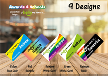 Load image into Gallery viewer, Rainbow Block designs # hello my name is...
