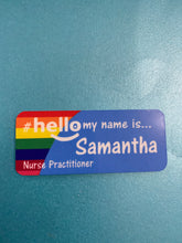 Load image into Gallery viewer, Rainbow Block designs # hello my name is...
