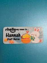 Load image into Gallery viewer, Easter name badge # hello my name is...
