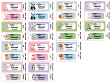 Load image into Gallery viewer, Personalised Badge and Keyring Set Rainbow Design
