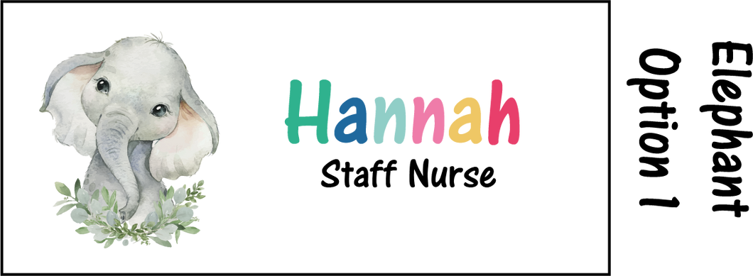 Animal Name Badge
