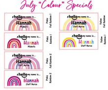 Load image into Gallery viewer, Pink colour Specials # hello my name is ...
