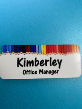 Load image into Gallery viewer, Coloured Pencil name badge
