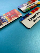 Load image into Gallery viewer, Coloured Pencil name badge
